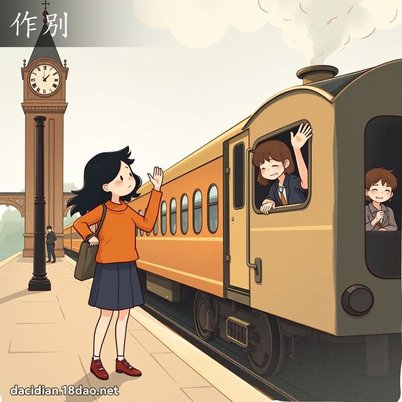 作別 - 国语大辞典配图