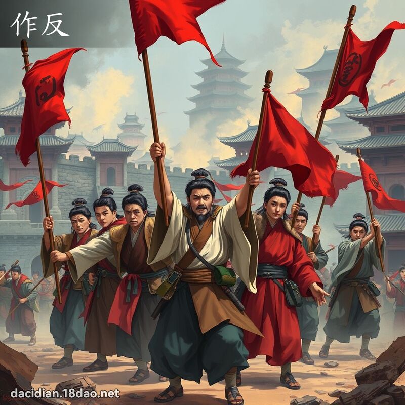 作反 - 国语大辞典配图