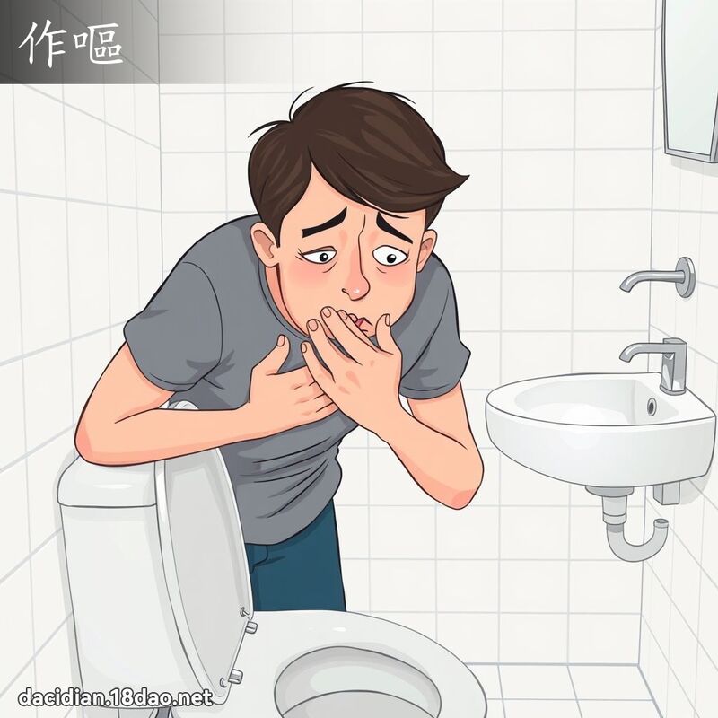 作嘔 - 國語大辭典配圖