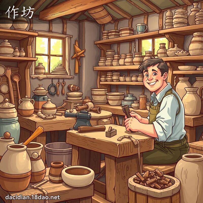 作坊 - 國語大辭典配圖