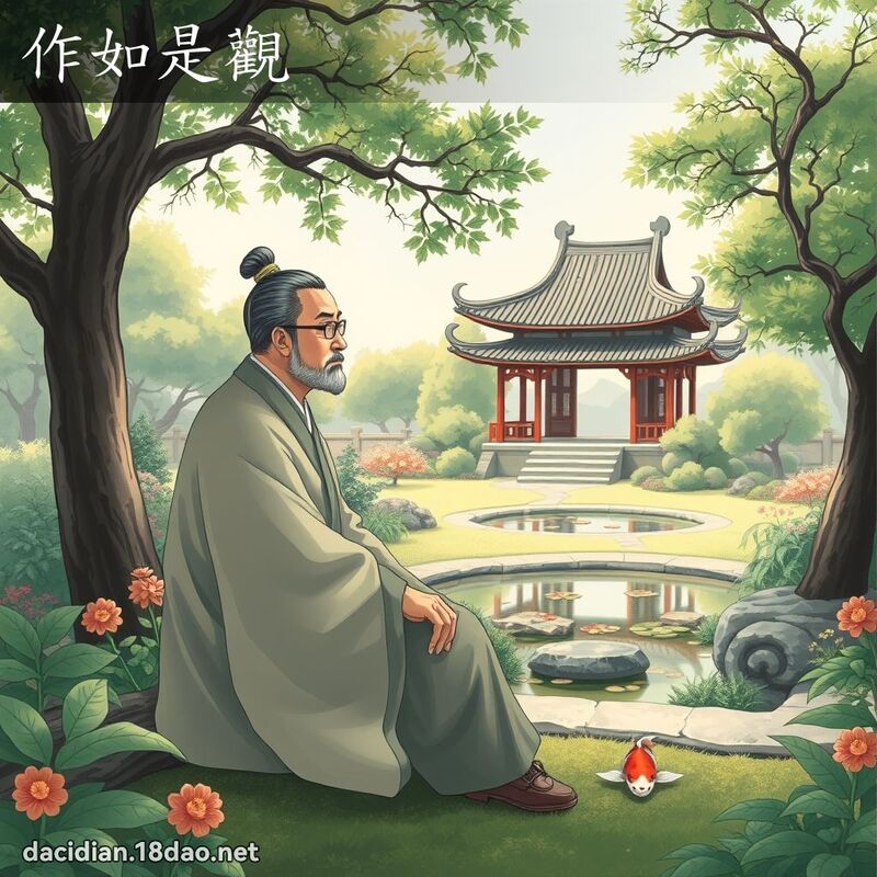 作如是观 - 国语大辞典配图