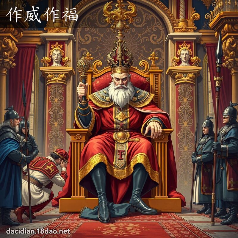 作威作福 - 國語大辭典配圖