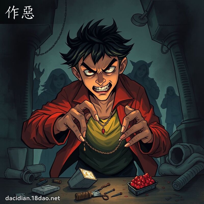 作惡 - 國語大辭典配圖