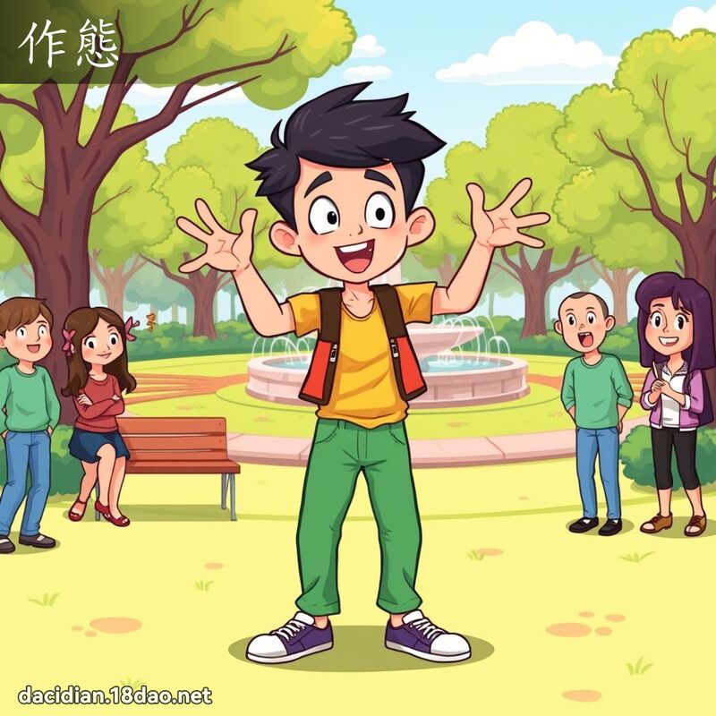 作態 - 国语大辞典配图