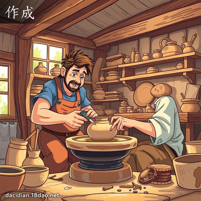 作成 - 國語大辭典配圖