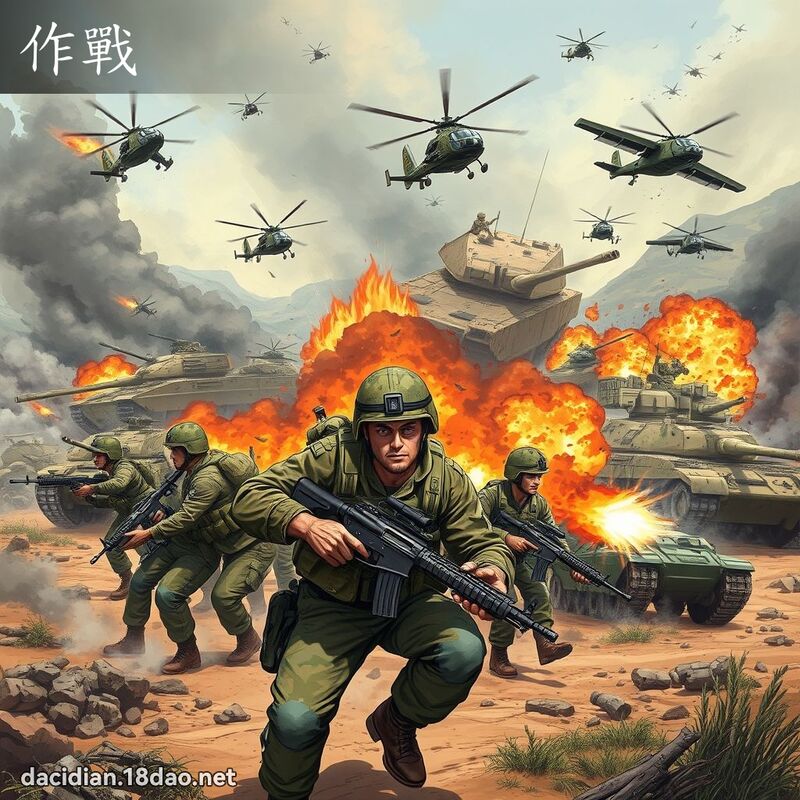 作戰 - 國語大辭典配圖
