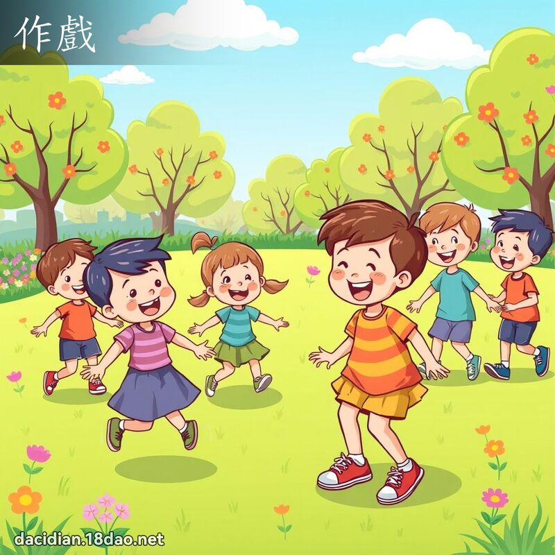 作戲 - 國語大辭典配圖