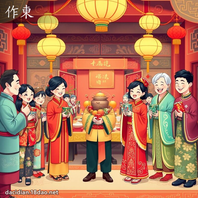 作东 - 国语大辞典配图