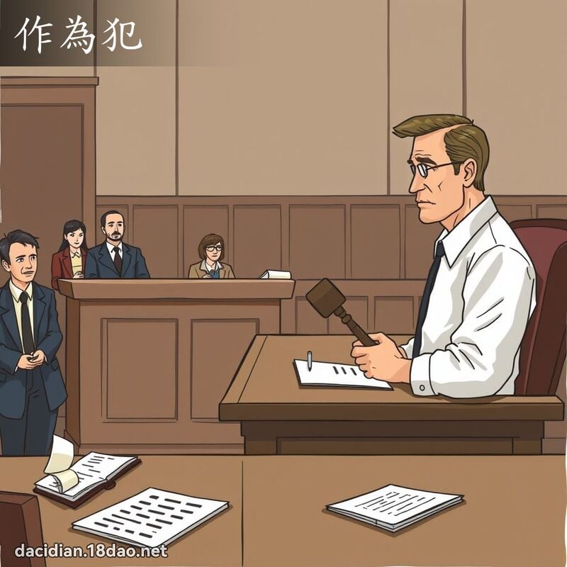 作为犯 - 国语大辞典配图
