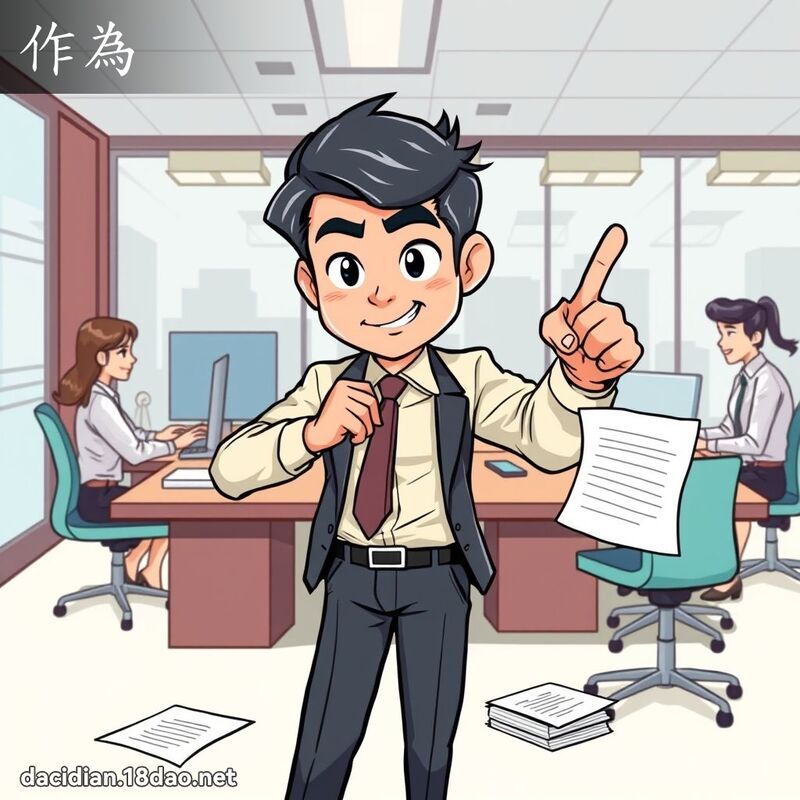 作為 - 國語大辭典配圖