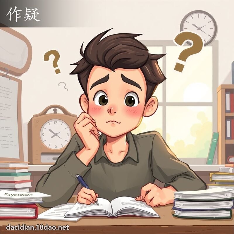 作疑 - 国语大辞典配图