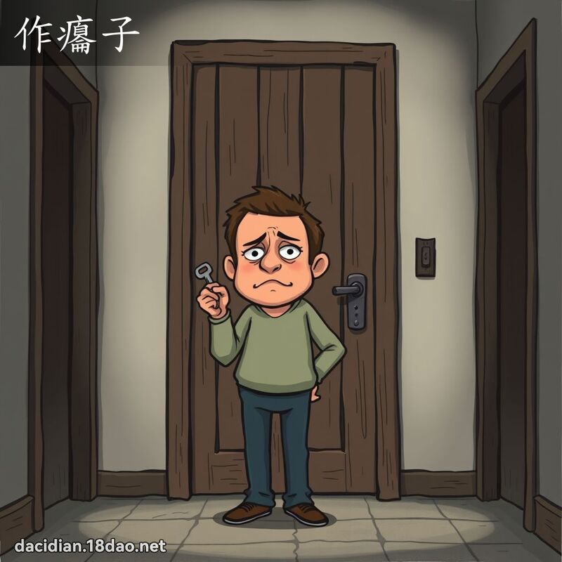 作瘪子 - 国语大辞典配图