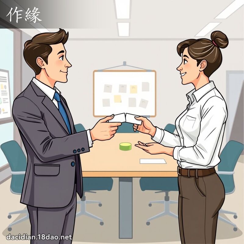 作緣 - 國語大辭典配圖