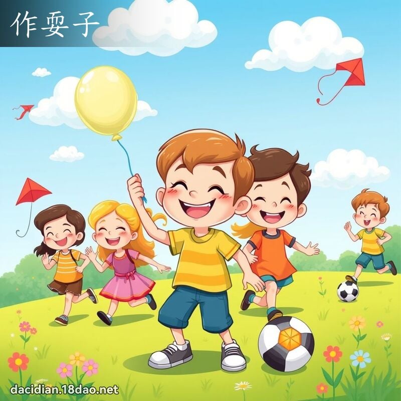 作耍子 - 国语大辞典配图