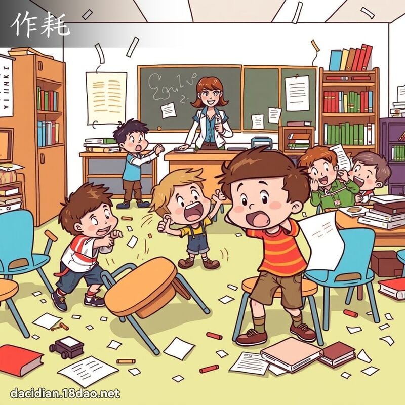 作耗 - 国语大辞典配图