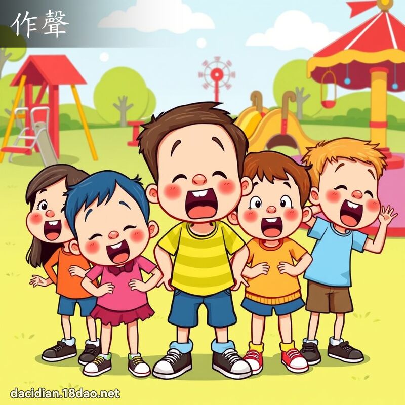 作聲 - 國語大辭典配圖