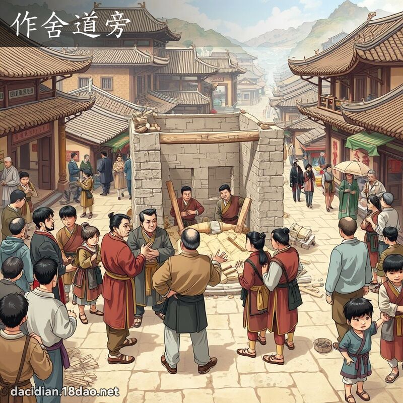 作舍道旁 - 國語大辭典配圖