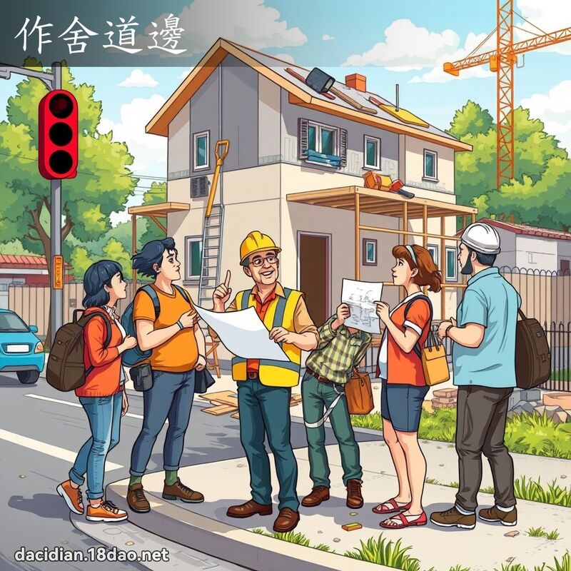 作舍道邊 - 國語大辭典配圖