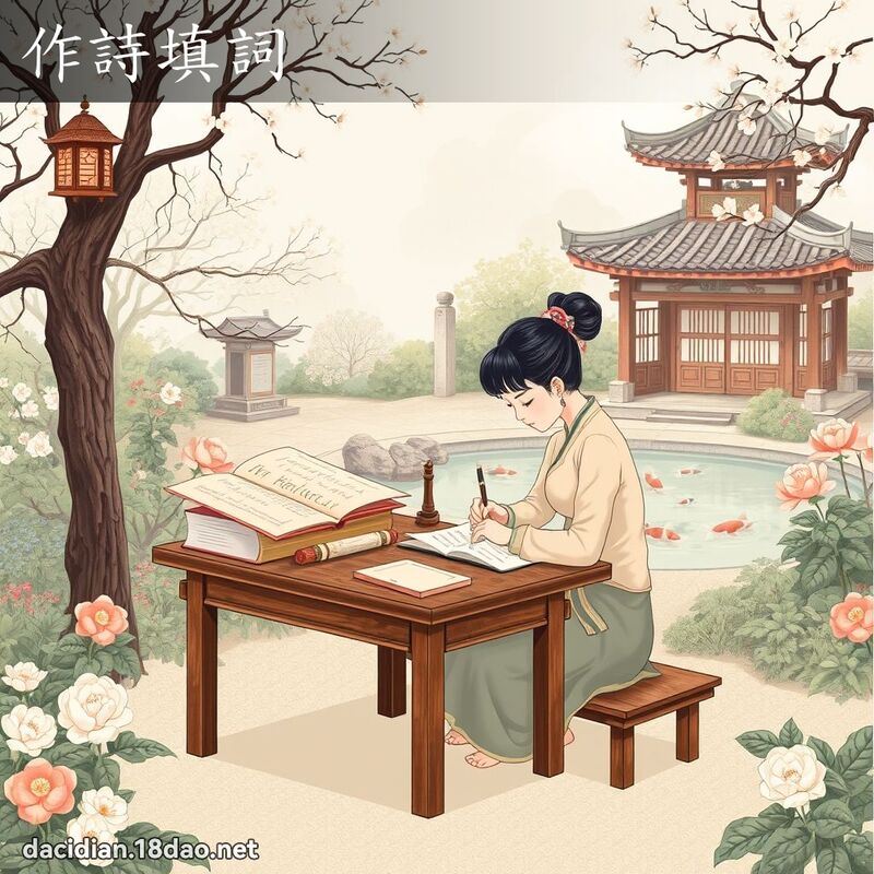 作诗填词 - 国语大辞典配图