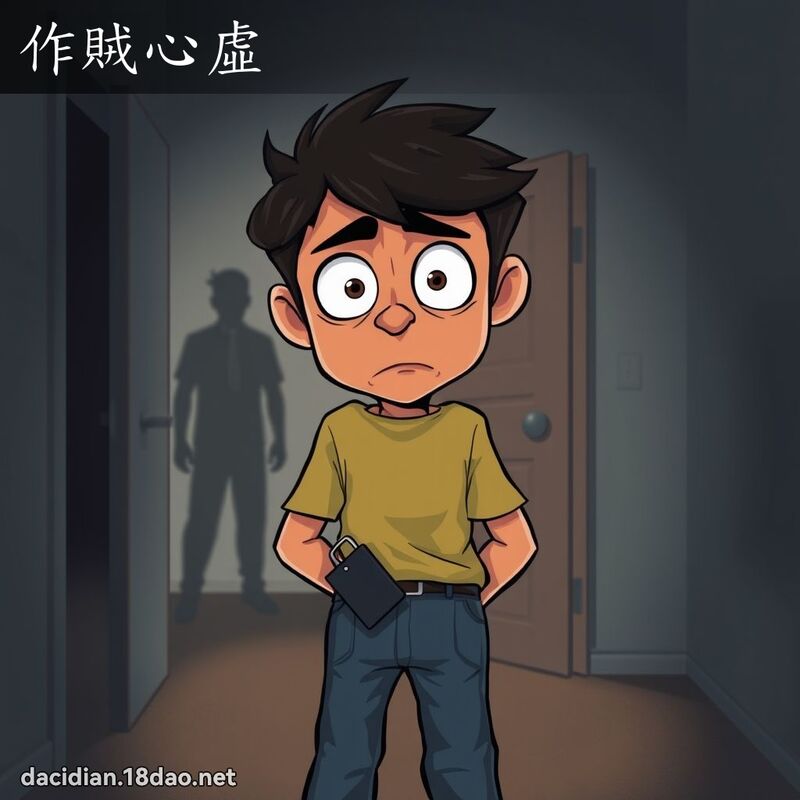 作贼心虚 - 国语大辞典配图