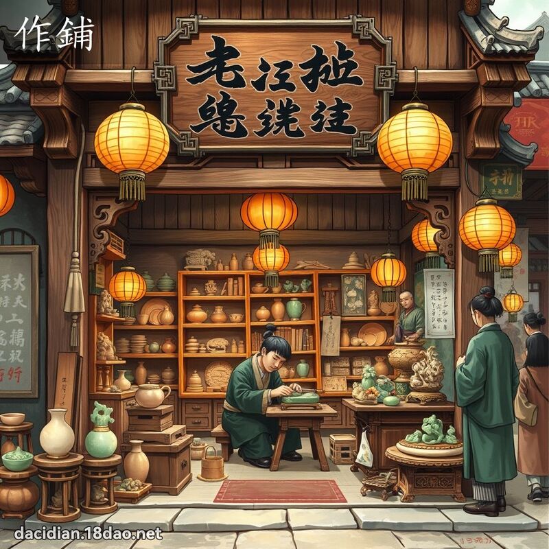 作鋪 - 國語大辭典配圖