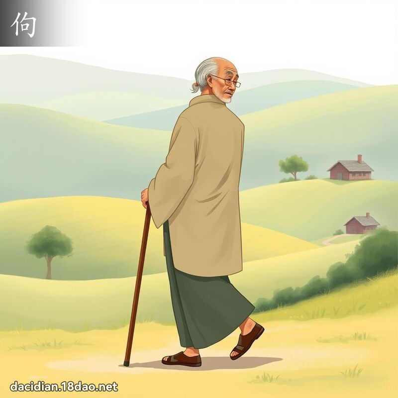 佝 - 国语大辞典配图