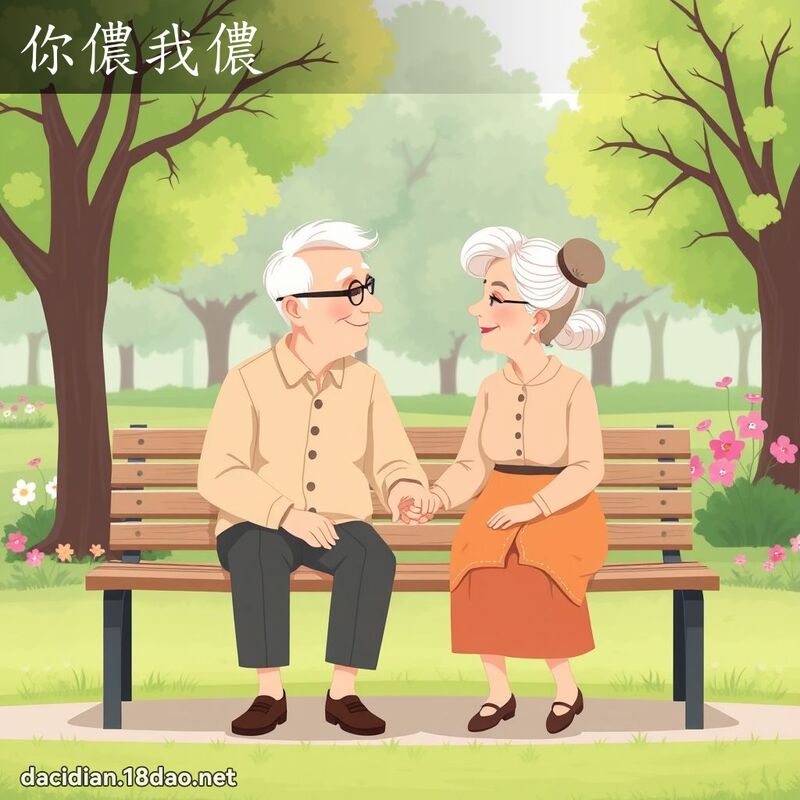 你儂我儂 - 国语大辞典配图