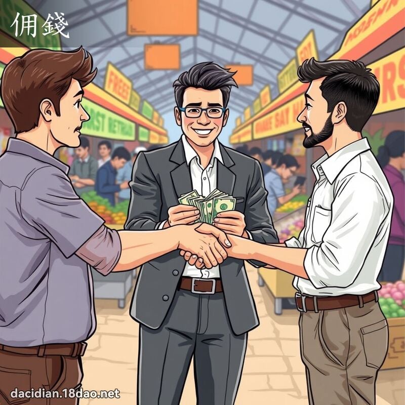 佣钱 - 国语大辞典配图