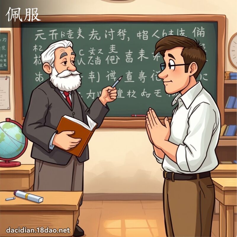 佩服 - 国语大辞典配图