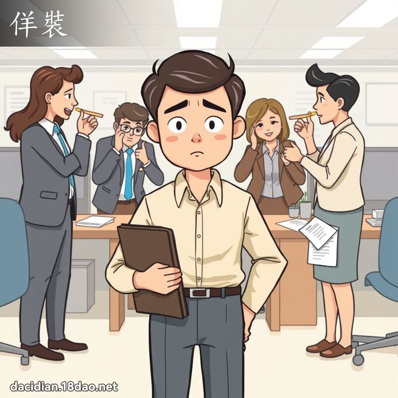 佯装 - 国语大辞典配图