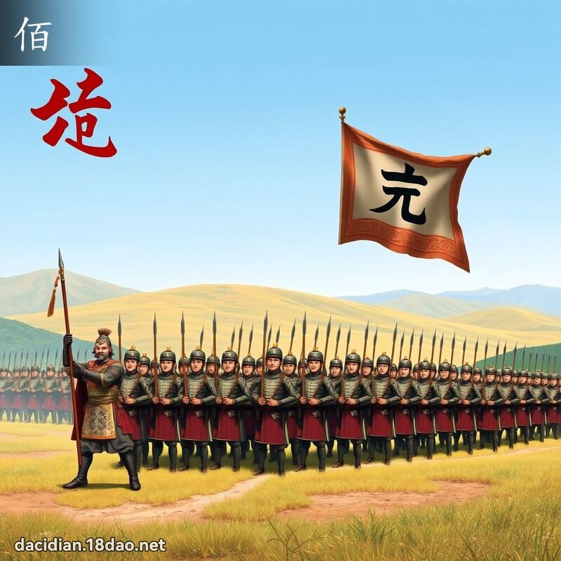 漢字: 佰 (多音字)