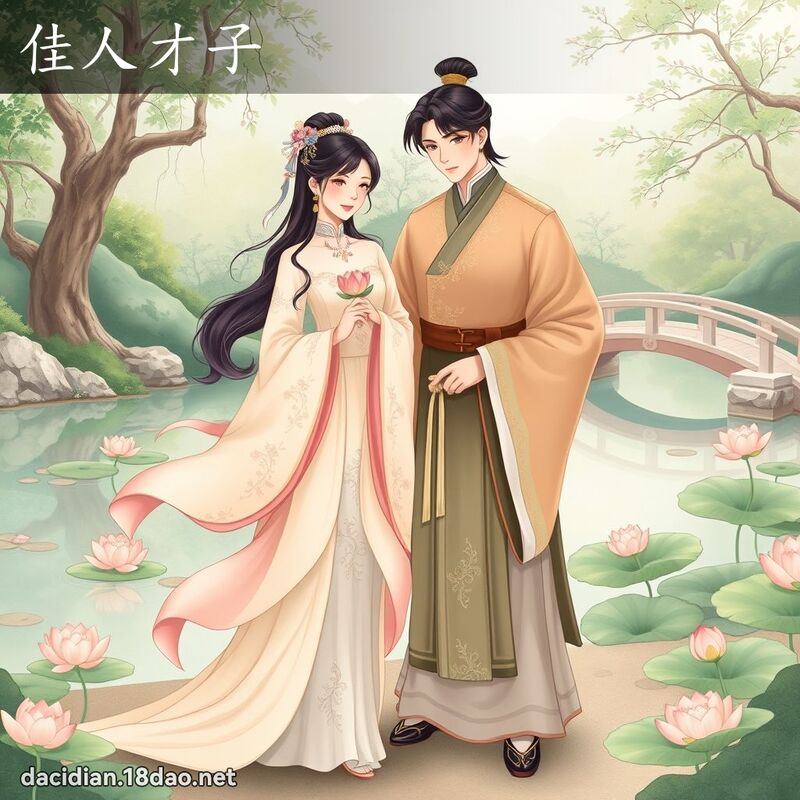 佳人才子 - 國語大辭典配圖