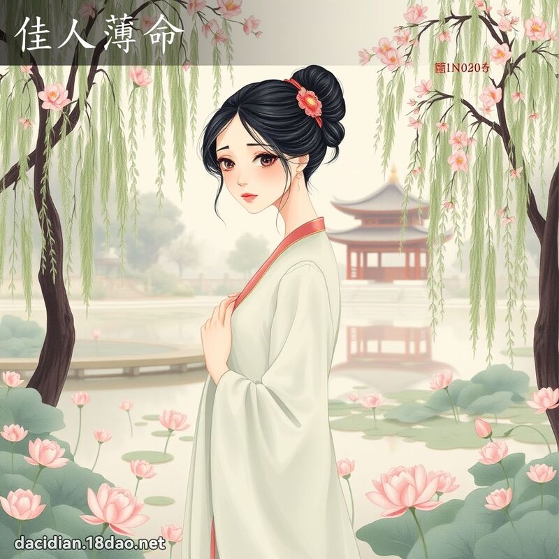 佳人薄命 - 國語大辭典配圖