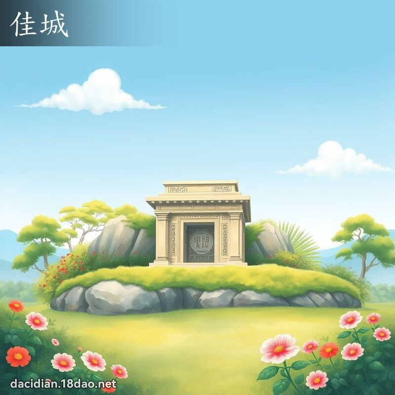 佳城 - 国语大辞典配图