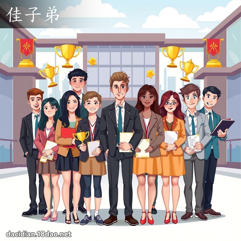 佳子弟 - 国语大辞典配图