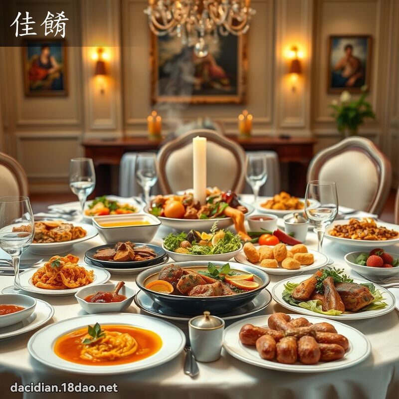 佳餚 - 国语大辞典配图