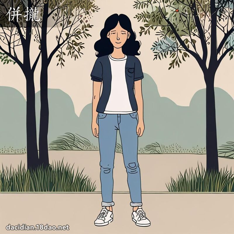 併攏 - 國語大辭典配圖