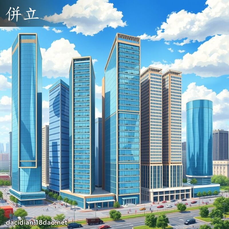 併立 - 國語大辭典配圖