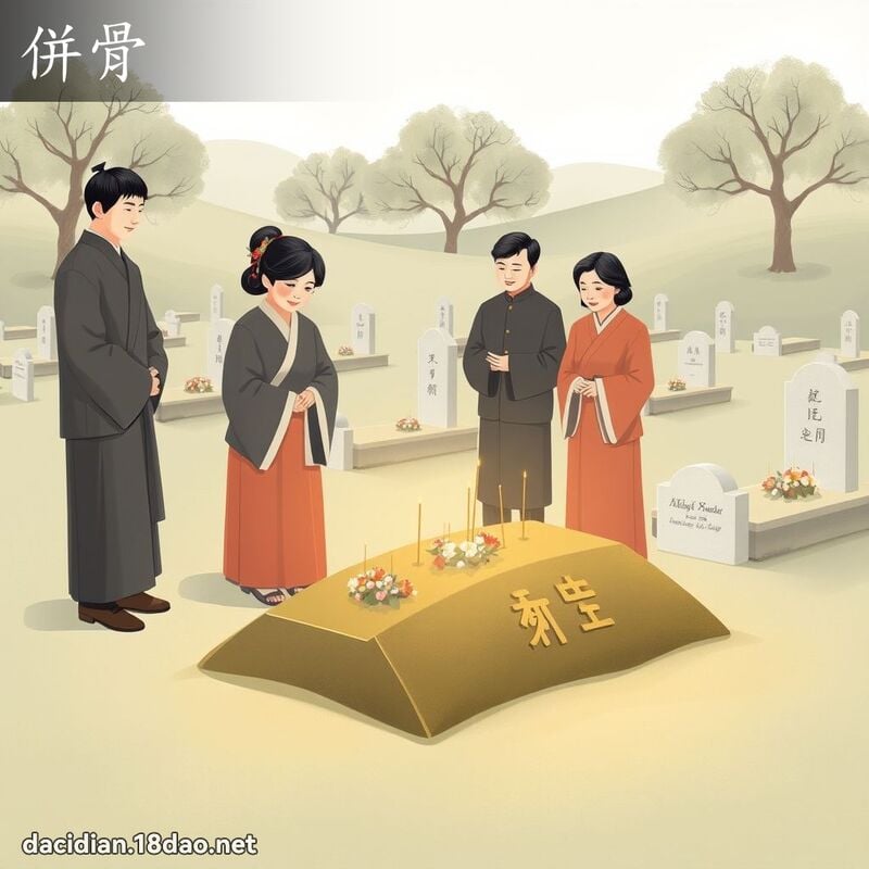 併骨 - 國語大辭典配圖