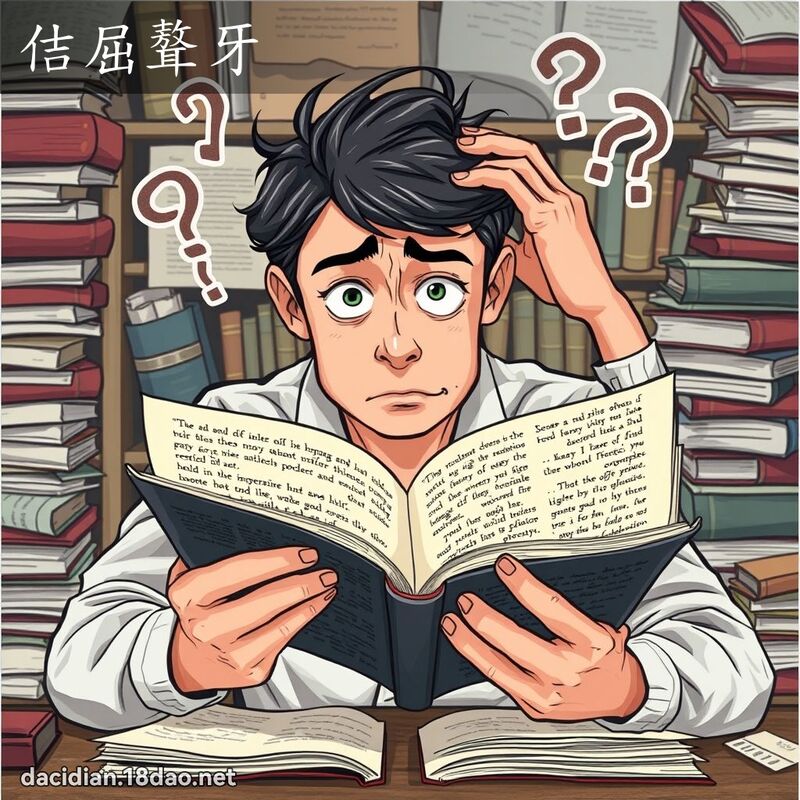 佶屈聱牙 - 國語大辭典配圖