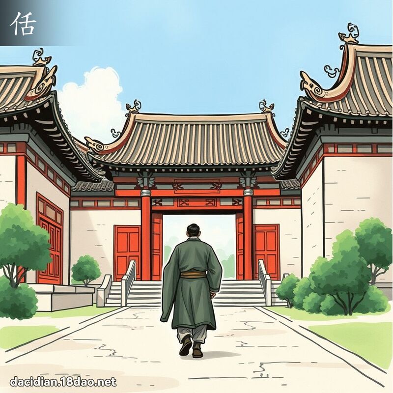 佸 - 國語大辭典配圖