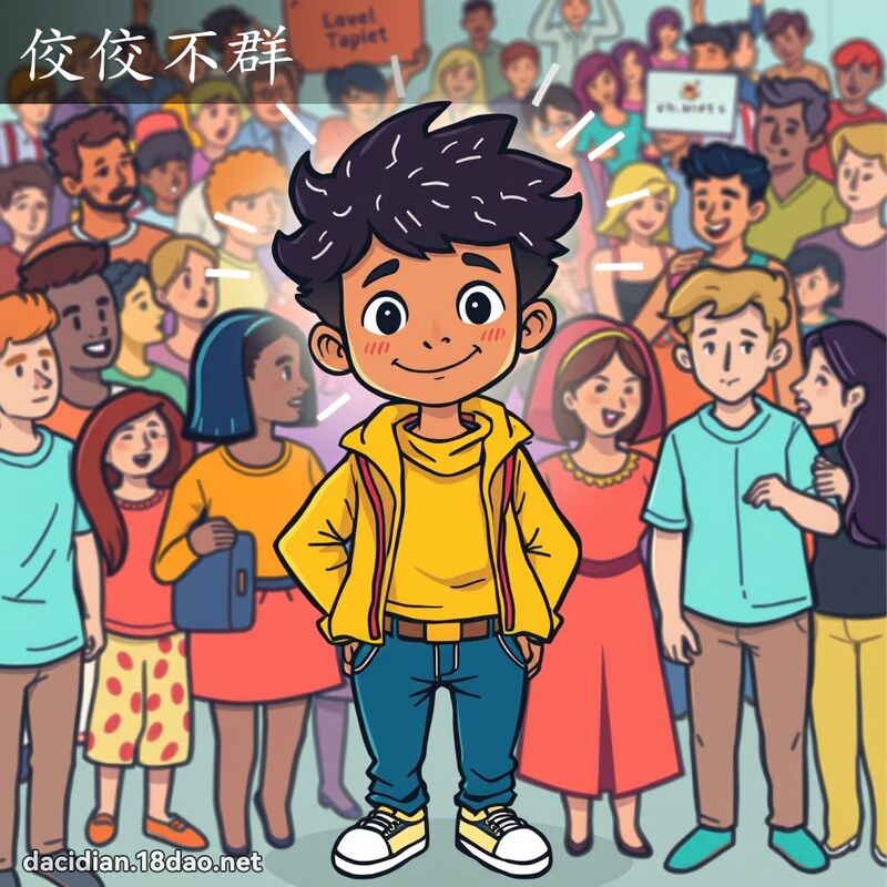 佼佼不群 - 國語大辭典配圖