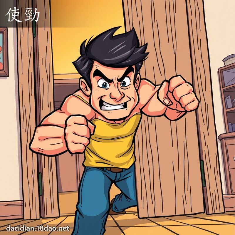 使劲 - 国语大辞典配图