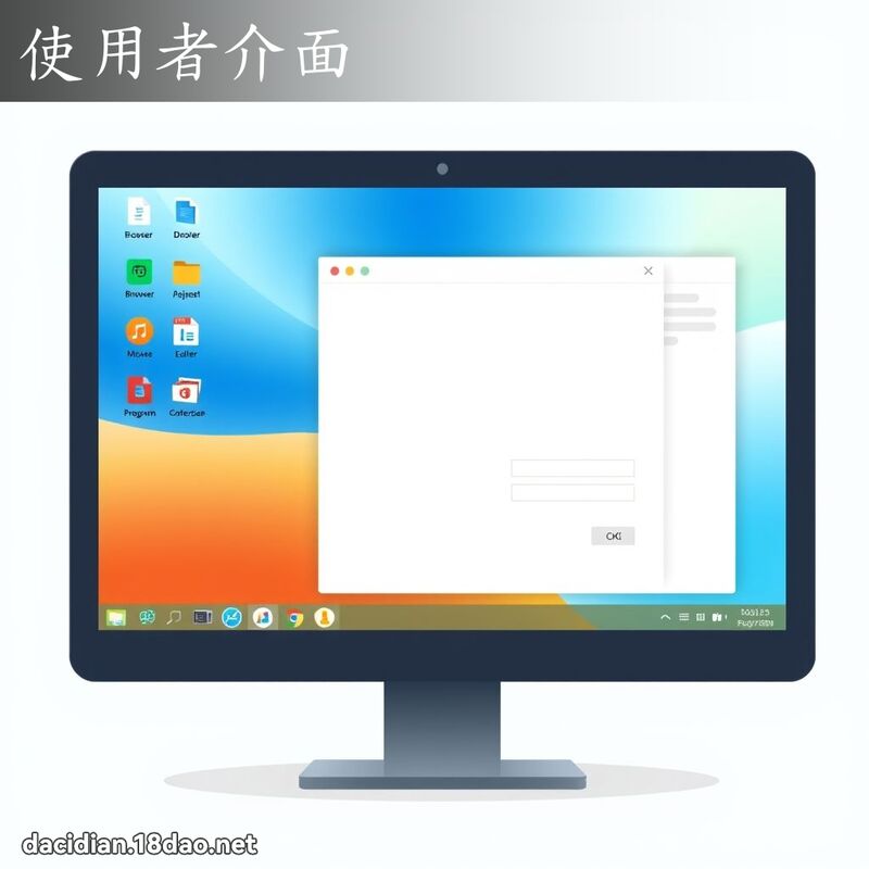 使用者介面 - 國語大辭典配圖