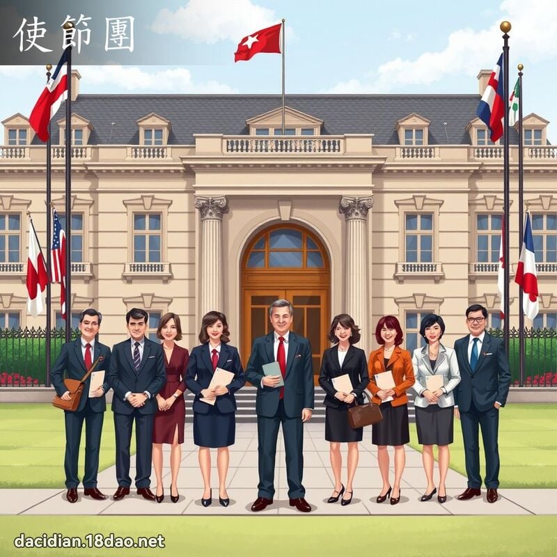 使節團 - 國語大辭典配圖