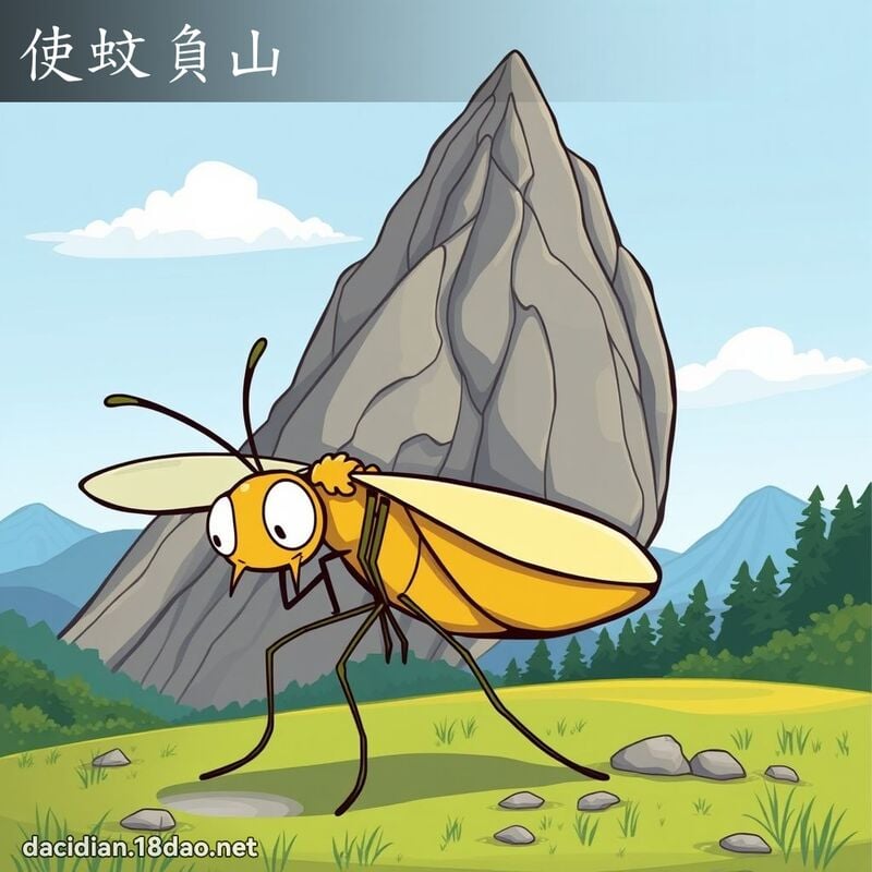 使蚊負山 - 國語大辭典配圖