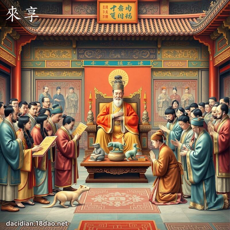 來享 - 國語大辭典配圖