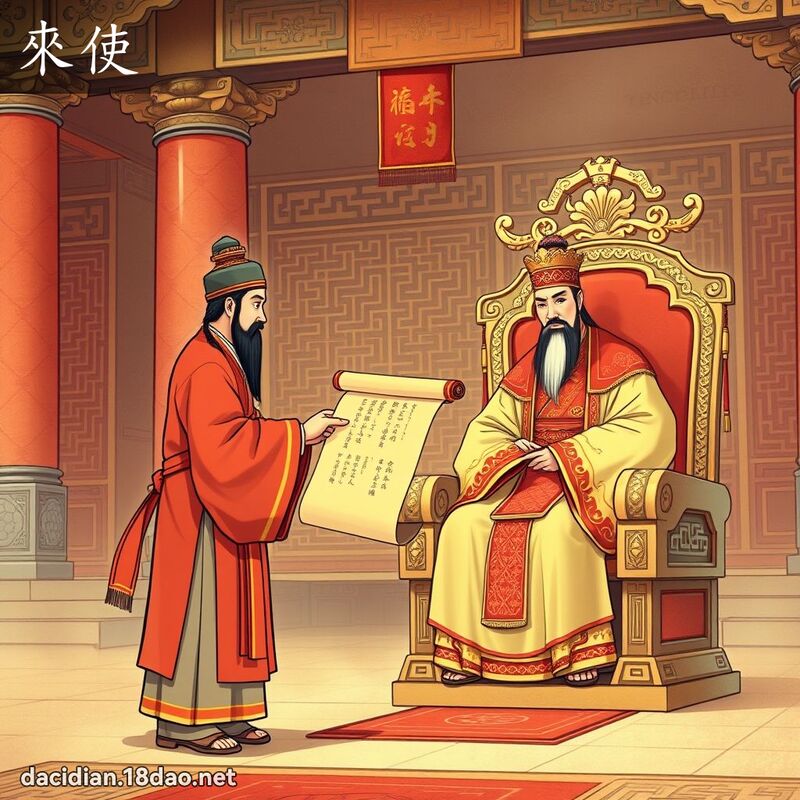 来使 - 国语大辞典配图