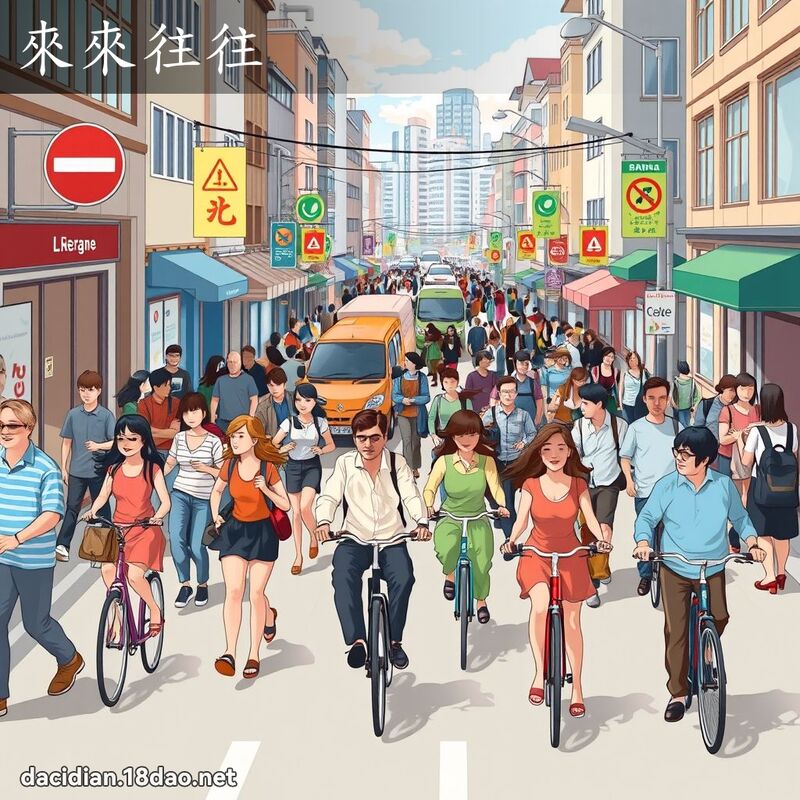 来来往往 - 国语大辞典配图