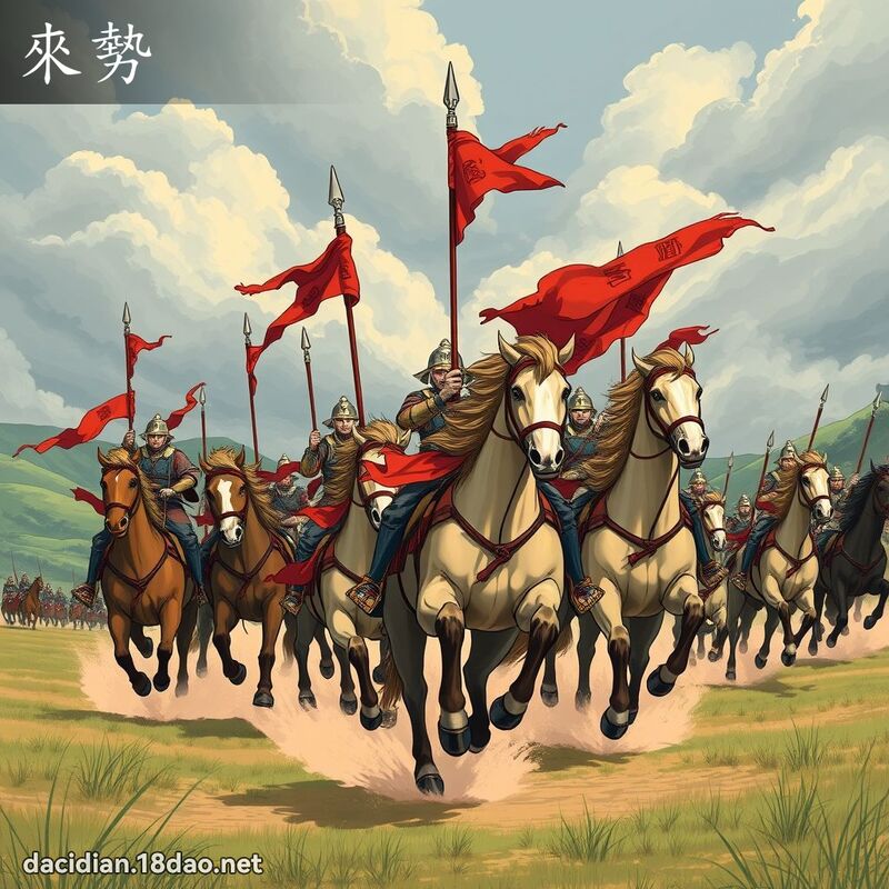 来势 - 国语大辞典配图
